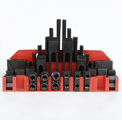 Bimiti 58 Pc Pro-Series 1/2" T-Slot Hold Down Clamp Clamping Kit Bridgeport Mill Set Up Set #TOP1