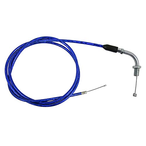 jtfrkope 59 inch Clutch Cable Line and 51 inch Gas Throttle Cable for 2 Stroke 49cc 50cc 60cc 80cc 100cc Motorized Bicycle Push Bike Parts Blue - Thumbnail 4