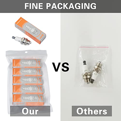 iBroPrat 5pcs NGK BPMR7A L7T Spark Plugs BPM7A BM6A RCJ6Y RCJ7Y WSR5F Sparkplug for 2-Stroke Small Engine 33CC Husqvarna 43CC 47CC 49CC 52CC Chainsaw Lawn Mover Trimmer Blower Saw Strimmer Brushcutter - Thumbnail 6
