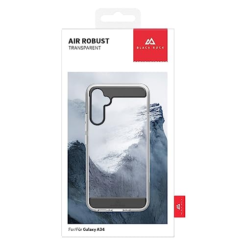 Svart Rock Fodral för Samsung Galaxy A34 5G - Stötsäkert, Tunt