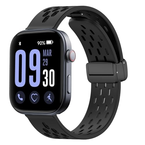 Bracelet en silicone respirant 22mm pour montre Fitpolo, ENOMIR et Tensky GTX12