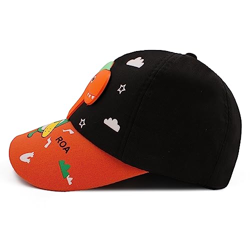 Image of VRITRAZ Unisex Kids Baseball Cap | Soft Cotton Adjustable Sun Hat for Boys & Girls | Casual Outdoor Summer Wear (4-12 Year)