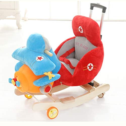 Schaukelpferd QIQIDEDIAN Frühkindliche Bildung Baby Spielzeug Massivholz Pferd Musik Dual-Use-Schaukelstuhl Schaukel… – Bild 6