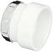 Spears P104X Series PVC DWV Pipe Fitting, Trap Adapter with Chrome Nut, 1-1/2" Hub x 1-1/4" Slip