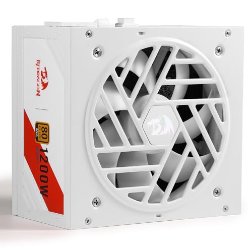 Redragon RGPS PRO 80+ S[h 1200bg d AbvO[hς ATX 3.1 & PCIe 5.1 SW[ARpNg150mmTCYAX}[gECOmCYt@A100%{RfTAtModP[u