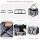 Ownpets Transportbox Katze faltbar Transporttasche, Faltbare Katzentasche, Verstärktes Faltgestell mit Einstellbar Schultergurt Katzenbox, Flugtransportbox, Zusammenklappbare Reisetasche, 45*30*31cm