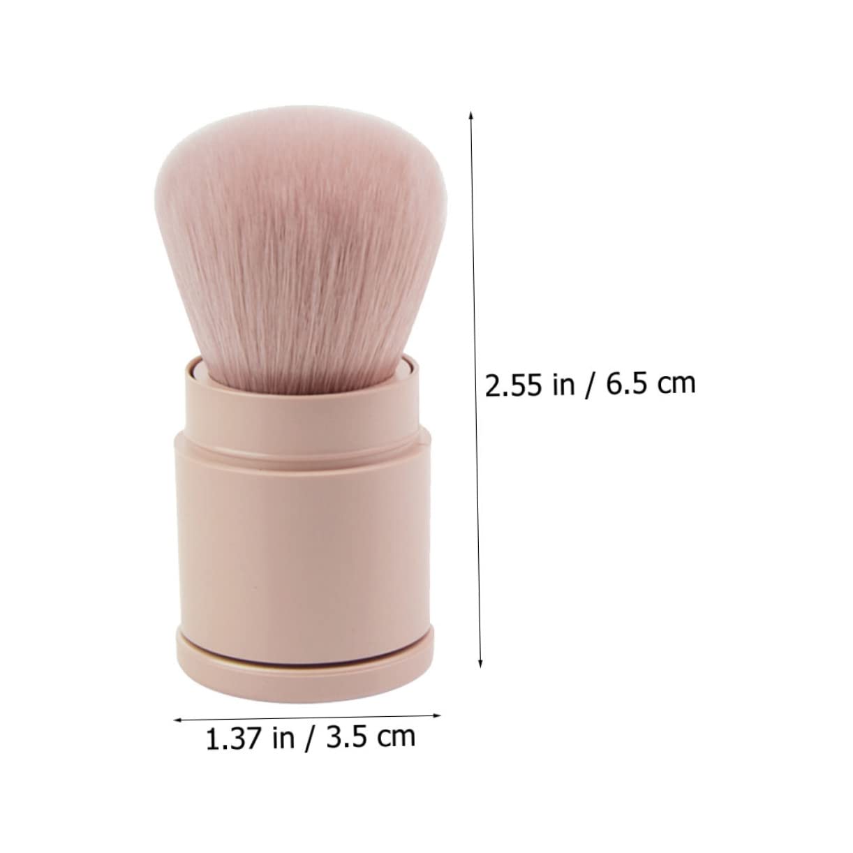Baluue Retractable Blush Brush for Women Makeup Tool Synthetic Fibers Foundation and Powder Brush Easy to Clean Portable for Travel