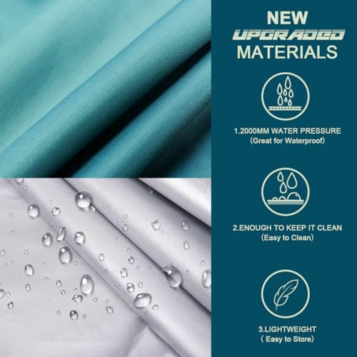 Image of Kayme Lightweight Car Cover Waterproof All Weather with Lock, Outdoor Full Cover Snowproof Protection, Universal Fit for Ford Mustang, Chevrolet Camaro /Beretta, Cadillac ELR Etc(186-193 inch, Green)