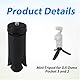 Ministativ für DJI Osmo Pocket 3 & 2 Kamera, Tragbar Stativständer für Tischplatte Stativhalterung für Selfie-Stick Diverses Zubehör für Filmausrüstung (Schwarz)