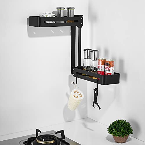 YJHome Scaffalatura angolare a doppio strato