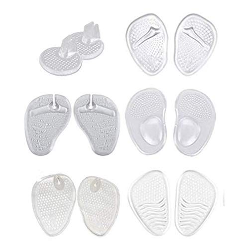 6 Pairs Gel Cushions For Flip Flop Gel Pads - Forefoot Padding Inserts