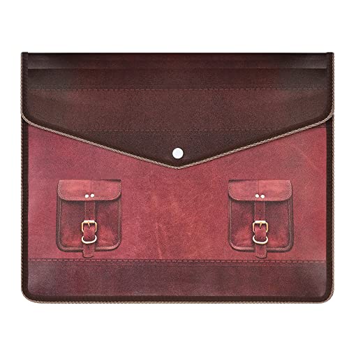 Image of FEDUS Pack 3 Documents Holder Envelope Folder,Stylist Printed File Storage Bag with Snap Button Transparent Plastic File for documents Certificate File Holder /Document Folder Organizer for Certificate