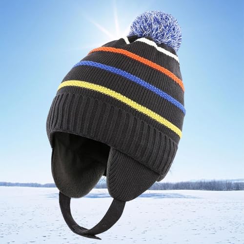 Winter Hat Beanie Windproof Knit Hat, Knitted Hat for Newborn Children Infant Autumn2