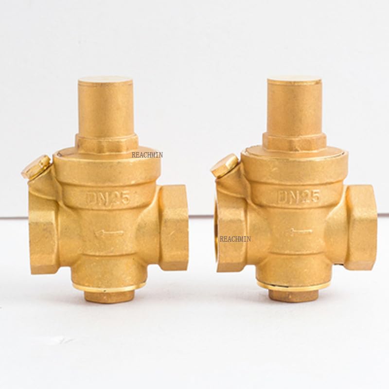 Spare Part for DN15 DN20 DN25 Brass Water Pressure Reducing Maintaining Valves Regulator Mayitr Adjustable Relief Valves with Gauge Meter - (Specification: DN25)