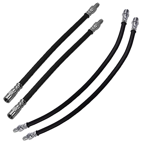 ATEC Germany 4x Latiguillo de freno longitud delantera 385mm & longitud trasera 308mm