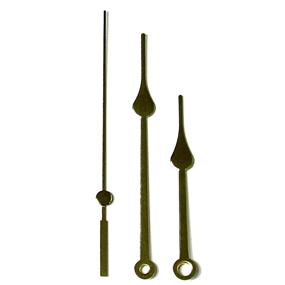 Replacement Gold Metal Press Fit Clock Hands Compatible With Chinese Quartz Mechanism DIY Repair 110mm