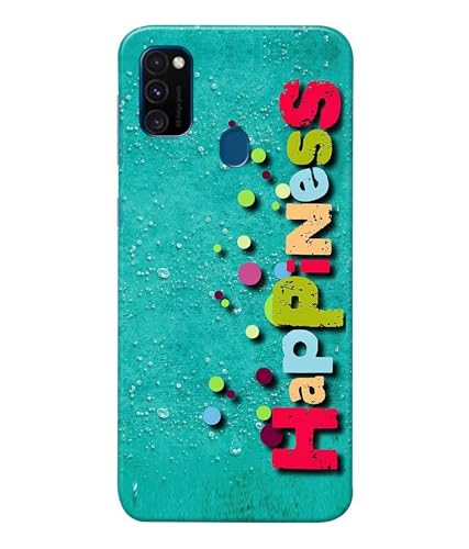 Image of Happiness Happy Printed Hard Back Case Cover Compatible for Samsung Galaxy M21 / Samsung Galaxy M30S (Multicolor) - D1670