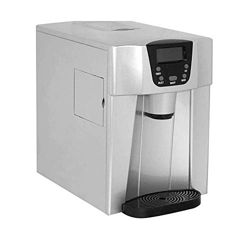 Fabricadora de hielo automática de 9,5 kg, máquina para hacer cubos de hielo de acero inoxidable, compacta para encimera, ideal para cocina y bares miniatura 1