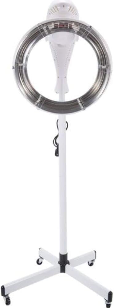 Coloratrice Professionale per Parrucchieri con Ruote, Casco asciugacapelli Verticale, Temperatura e Timer Regolabili, apparecchiatura per la Bellezza da 950 W.