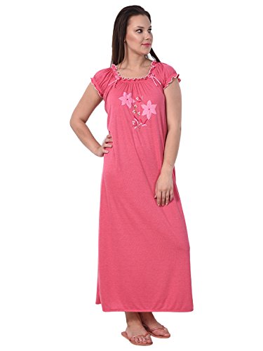 Image of Noty Women's Cotton Floral Maxi Nighty