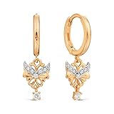 Damen-Ohrringe 585 russisches Rotgold, 14 Karat