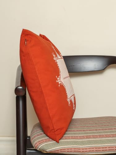 Image of Sacred Geometry: Rajasthani Mandana Series Cushion Cover Set -Pack of Two