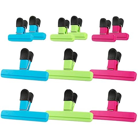 ZJW Clip de Sellado de Bolsas de Alimentos (12 Piezas) Cover