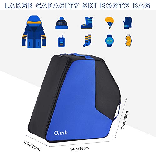 image for QiMH Ski Boot Bag - Snowboard Boot Bag Premium Snow Gear Travel Should