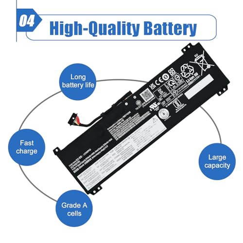 Image of L21M3PC0 Laptop Battery Compatible with Lenovo IdeaPad Gaming 3-15IAH7 Gaming 3-15ARH7 Series L21C3PC0 L21D3PC0 SB11F36375 SB11F36367 SB11F36369 5B11F36371 5B11F36370 45Wh 3910mAh