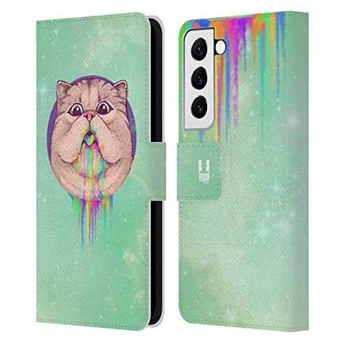 Étui en cuir avec fentes cartes pour Samsung S22 5G protection intégrale Head Case