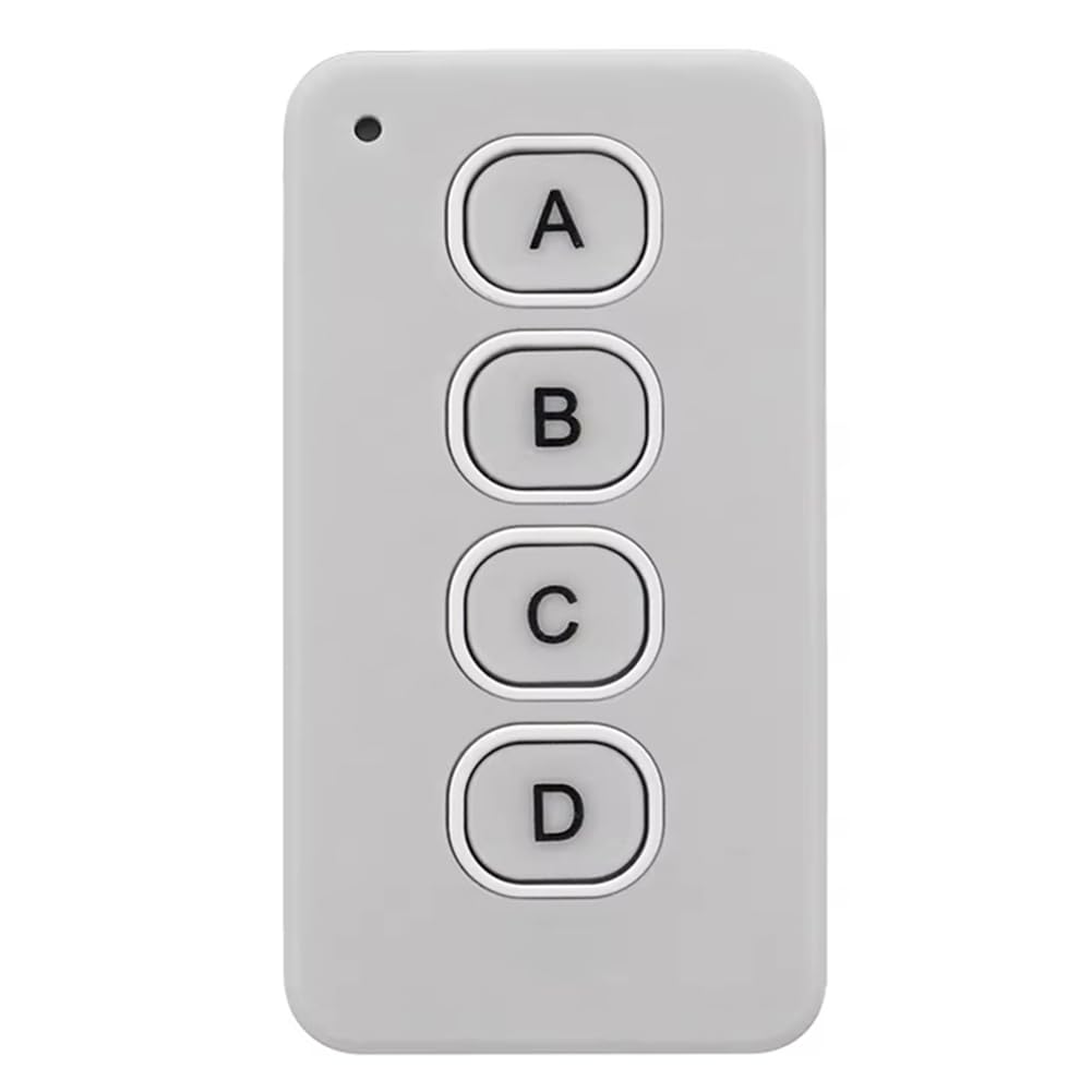 Aundhegrtt White 433Mhz Gate Opener Car Garage Door Gate Opener 4Ch Car Key Garage Door Gate Opener Duplicator Universal 4 Buttons Door Remotes B