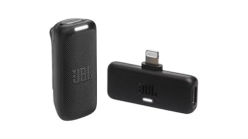 JBL Quantum Stream Wireless Lightning, Plug and Play, Crystal Clear Recordings, Adjustable mic gain, 24 Hours of Recording time, Plus Speed Charge, Customizable with The JBL Headphones App, Black