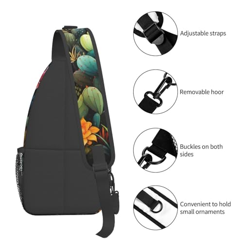 Mochila Pequeña de Hombro con Diseño de Cactus para Senderismo miniatura 5
