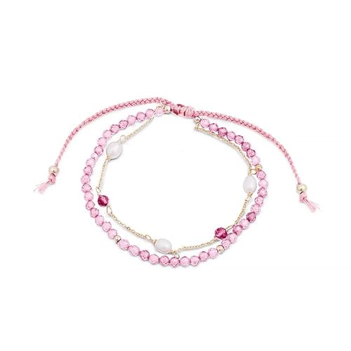 LUXENTER Pulsera Athat con baño de Oro Amarillo de 18 Quilates Cover
