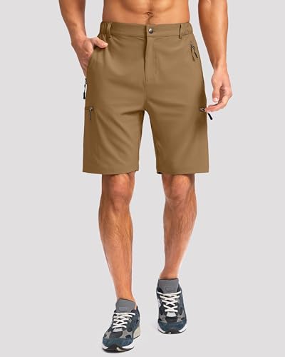 Image of G Gradual Men's Hiking Cargo Shorts 9 inch Quick Dry Lightweight with 4 Pockets