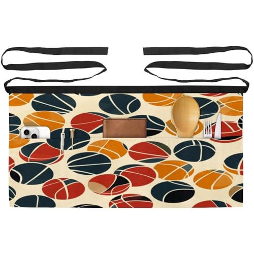Tablier court de serveur lot de 3 demi tablier cuisine restaurant