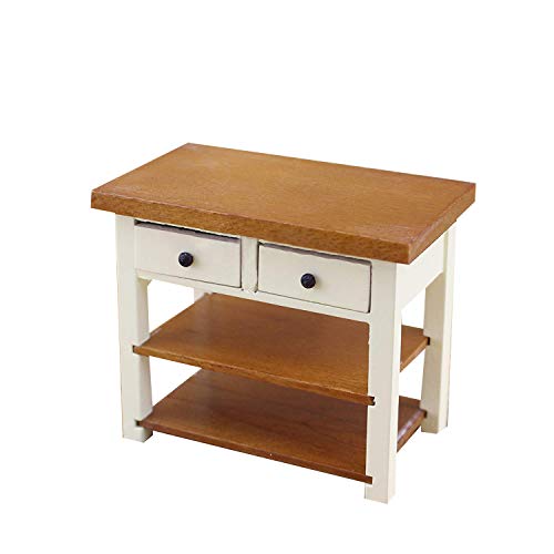 Table miniature 1/12 en bois meuble de poupée petit meuble de salon de collection