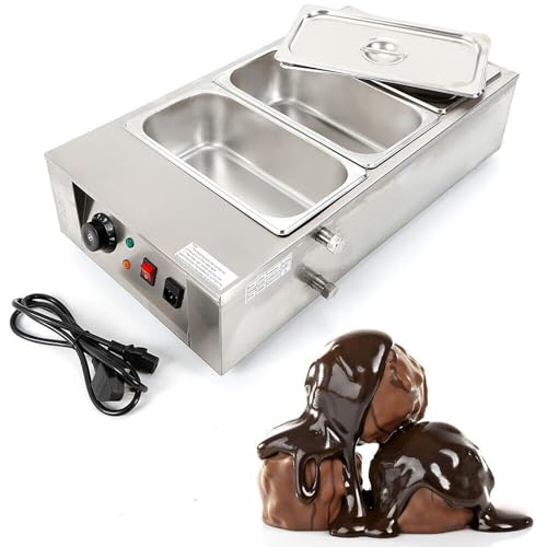 Máquina Temperadora de Chocolate Eléctrica 1500W Acero Inoxidable 12L miniatura 1