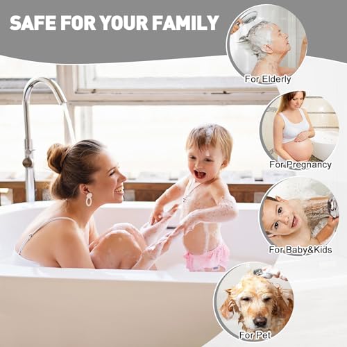 Image of Square Shower Mat Non Slip: 36 x 36 Inch Extra Large Shower Mats with Drain Hole in Middle - PVC Loofah Anti Slip Shower Floor Matt for Inside Shower
