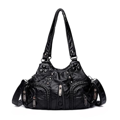 Image of PALAY Shoulder Bag for Woman Vintage PU Leather Women Handbags Punk Retro Crossbody Bags for Women