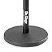 On-Stage DS7200B Adjustable Desktop Mic Stand (for Recording, Streaming, Podcasting, Bass, Drums&Amps, Adjustable Height, Round Weighted Base, 5/8″-27 Threading, Metal, Black)