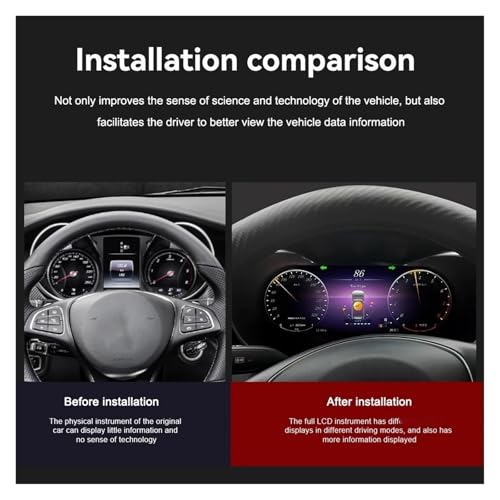 Tacómetro de cápsula espacial LCD para reparar cuadro Mercedes Clase C 6