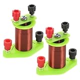 LIFKICH 2pcs Induction Coil Set for Physics Education with Magnet Wire, Teaching Coil for Electromagnetic