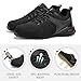 SKOKOD Men's Steel Toe Shoes Composite Work Safety Casual Fashion Sneakers Industrial Construction Comfortable Puncture Proof Indestructible Black 11