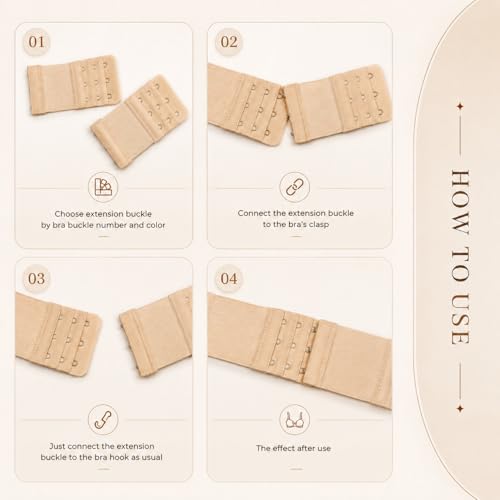 Image of SOFTSTYLE Bra Extenders for Women 3 Hook