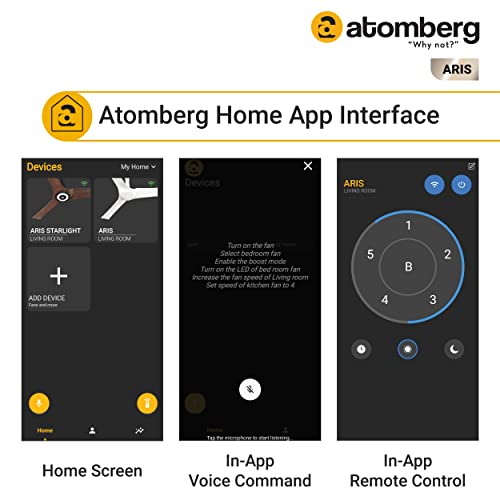 atomberg Aris 1200mm BLDC Ceiling Fan with Underlight - Image 6