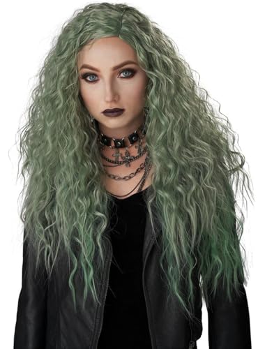 California Costumes Enchanted Waves Wig, Gray/Green, Acc