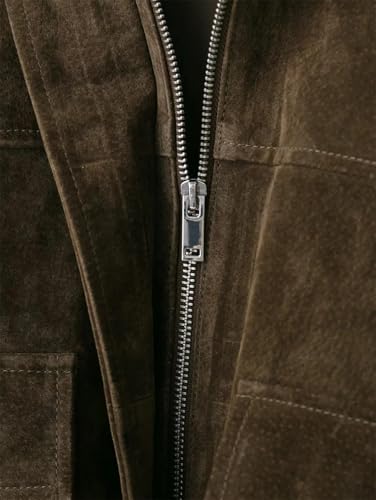 Fnfmrfmr Women’s Brown Lapel Loose Casual Jacket – Effortless Style for Every Occasion - Image 7