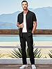 JMIERR Men 2 Piece Outfit Short Sleeve Beach Loung... #4