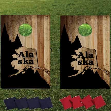 VictoryStore Cornhole Games - State of Alaska Cornhole Bag Toss Game - Alaska Bag Toss